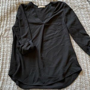 V-neck business casual blouse